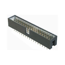 Pcb Konnektör 14 Pin Erkek Kilitsiz Düz, Siyah Renk, Header, 14 Contacts, Straight, Pitch 2.54mm X 2.54mm, Black-17801