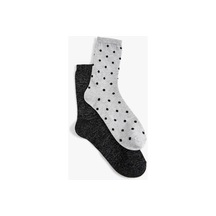Koton Puantiyeli 2'li Soket Çorap Seti Kırçıllı Multıcolor 4sak80158aa 4SAK80158AAMIX