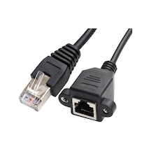4rj45 Dişi Erkek Uzatma Kablosu Cat5e/cat6 Panel Tipi Ethernet Uzatma 2m