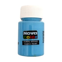 Kumaş Boyası, Canlı Renkler, Solmaz, Tişört, Çanta, Tekstil Boyası-açık Mavi 30ml-1 Adet Çok Renkli