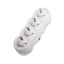 GRUP PRİZ DÖRTLÜ TOPRAKLI FİŞLİ FETİH 104-04