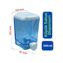 Buççin Online Mağaza Köpük Sabunluk Dıspenseri 500 Ml Plastik Beyaz Çok Renkli
