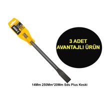 Profesyonel Sgs 14mm 250mm 20mm Sds Plus Keski 3 Adet