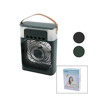 Hava Nemlendirme - Fan - Gece Lambası Masa Üstü Ultrasonik Vantilatör 360 Derece Usb Şarj 3kdm Hız Go-53-vice 00355