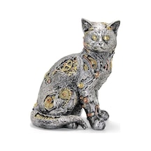 Steampunk Polyester Kedi Figürü