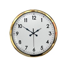 Büro Ev Ofis Hediyesi İçin 52cm Golden Metal Beyaz Klasik Duvar Saati Diğer