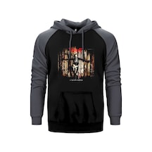 Slipknot 5 The Gray Chapter Gri Renk Reglan Kol Sweatshirt / Hoodie