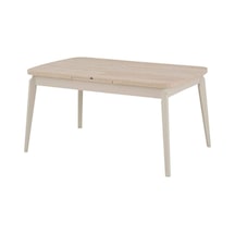 Novella Ortadan Açılır Yemek Masası 90x150 Cm Bej