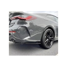 2020+bmw 4 Seri Si G22 Arka Tampon Yan Li P Flap Biçak Spoi Ler Parlak Si Yah Boyali