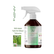 3v Organiva %100 Organik Bitki Besini 500 Ml + 150 Adet Kıl Biber Tohumu Doğal Ve Güçlü Gelişim 2