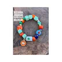 Cam Bodrum Boncuk Bileklik Charm Cam Boncuklu Bileklik Turuncu 85573031