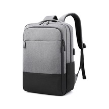 15.6 İnç Usb Bağlantılı Moda Laptop Çantası, Büyük Kapasiteli Erkek Ve Kadın İçin Seyahat Ve İş Çantası, Açık Gri Açık Gri Açık Gri