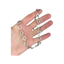 Full Yıldız Motifli Silver Bileklik Renkli