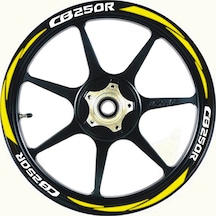 Yeni Özel Motosiklet Jant Şeridi Sarı Cb250r Uyumlu Yazılı Sağ-sol/ön-arka