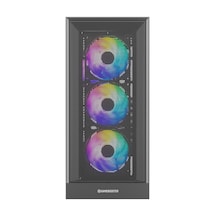 Gamebooster Mystral 750w 80+ Bronze Atx3.1 Gen5.1 Mesh Argb E-atx Mid Tower Siyah Kasa