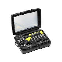 Stanley 063022 Cırcır Saplı Uç Tornavida Takımı Pistol Grip 25 Parça
