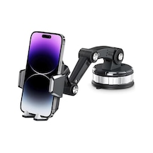 Araba Tır Ve Kamyon Uyumlu Katlanır Araç İçi Telefon Tutucusu Mekanizmalı Dönebilir Başlık Ve Dönebilir Tabanlı Uzun Hareket Özgürlüğü Sağlayan Cam, Konsola Sabitlenir Vakum Ve Yapışkan Araç Tutucusu
