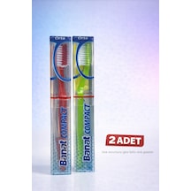 Banat Compact Kutulu Diş Fırçası 2 Adet Orta Sert Koruyucu Kapaklı Set Banat Compact Kutulu Diş Fırçası 2 Adet Orta Sert Koruyucu Kapaklı Set