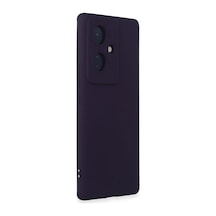 Bezos Vivo V29 Lite Uyumlu Kılıf Nano İçi Kadife Silikon - Mor Dmc
