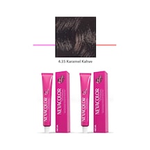 2 Li Set Premium 4.35 Karamel Kahve - Kalıcı Saç Boyası 2 X 50 G Tüp