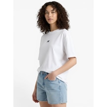New Balance Nb Lıfestyle Men T-shırt Erkek Beyaz T-shirt - Mnt3618