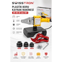 Swisstron Swseco2033 2000w Pprc Eco Boru Kaynak Makinesi 20-25-32 Mm 3 Paftalı Isı Ayarlı Makaslı
