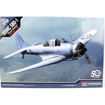 Academy 12331 1/48 Ölçek, Usmc Sbd-1 Pearl Harbor Savaş Uçağı, Plastik Model Kiti-51210