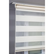 Pileli Krem Zebra Stor Kaliteli Güneşlik Perdeler