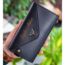 Bk Gift Kişiye Özel İsimli Telefon Ve Bozuk Para Bölmeli Zarf Model Siyah Kadın Cüzdanı, Sevgiliye Hediye, Anneye Hediye Kobitmeyencom29813 Bk Gift Renkli Çok Renkli