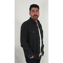 Tousus Regular Fit Western Kot Erkek Gömlek Kls-1017-tss Siyah