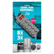 8li-blic Ftr-08 Termal Akım Korumalı Priz 2mt.16a 4000w Usb