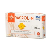 Carmed Vacrol-M 500 mg Takviye Edici Gıda 30 Yumuşak Kapsül