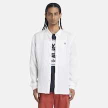 Timberland Mill Brook Linen Shirt Erkek Gömlek-32277 Beyaz