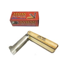 Yatağan İkili Ceviz Aşı Çakı, Bıçağı - Ahşap Saplı Çok Renkli