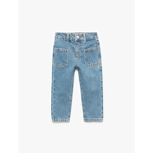 Koton Pamuklu Cep Detaylı Denim Pantolon Orta İndigo 6wmg40007ad Indigo