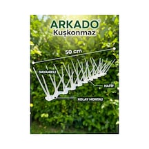 Arkado Beyaz/şeffaf Kuşkonmaz 5 Adet