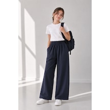 Angel&co. Girls Clothing Lacivert Kız Çocuk Eşofman Altı - Geniş Kesim Lacivert - 868273572 Lacivert