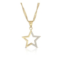 Stars Rime Altın Kolye