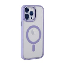 Apple İphone 14 Pro Kılıf Room Magneticsafe Silikon - Lila Çok Renkli