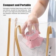 Ankatek Titreşimli Elde Cep Boy Derin Doku Masaj Aleti Mavi Usb/pil Çift Güç Taşınabilir Mavi Mavi