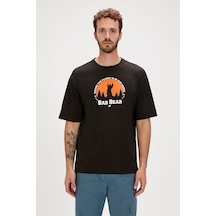 24.01.07.049 Bad Bear Re - Planet Erkek T-shirt Nıght 24yyz6000016 Yz6001 Siyah