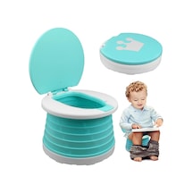 MooieBaby's Katlanabilir Çocuk Tuvaleti, Carry Potty,Yeşil