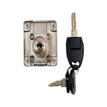 Marelli Çekmece Kilidi Master Tek Anahtar 2 Adet Kilit Aynı Anahtar Master Sistem Gri - 609490297