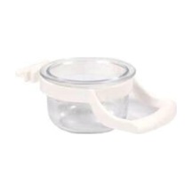 Hakanpet Fit Fly Kelepçeli Kuş Yemlik Ve Mamalık, Şeffaf, 5 Cm Çap