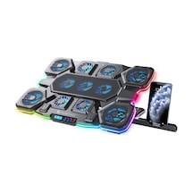 Eagle Vortex K11 Rgb 11 Fanlı 10 Rgb Modlu 9-17.3'' Notebook Soğutucu Stand Laptop Soğutucu