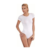 Alfa Aksesuar 03 Şahinler Kadın Bisiklet Yaka Çıtçıtlı Body B860 Beyaz