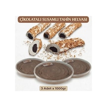 Gurme Susamlı Çikolatalı Tahin Helvası 1 Kg 3 Adet Avantaj Paketi