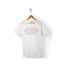 Star Wars The Last Jedı Word Logo Yıldız Savaşları Erkek Tişört 001