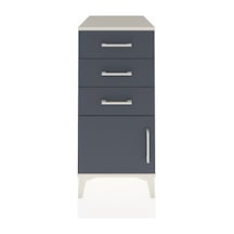 Kronos Komodin 3 Çekmeceli Tek Kapaklı 44x59x96 Aytaşı-antrasit Aytaşı