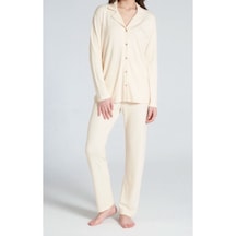 Pijadore 1706 Uzun Kol Kadın Pijama Takımı Bej Pijadore 1706 Uzun Kol Kadın Pijama Takımı Bej